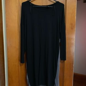 Black and gray dress